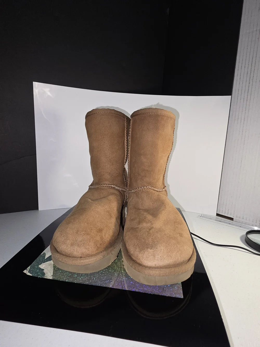 UGG Classic Short II Chestnut Suede Winter Boots Size 7